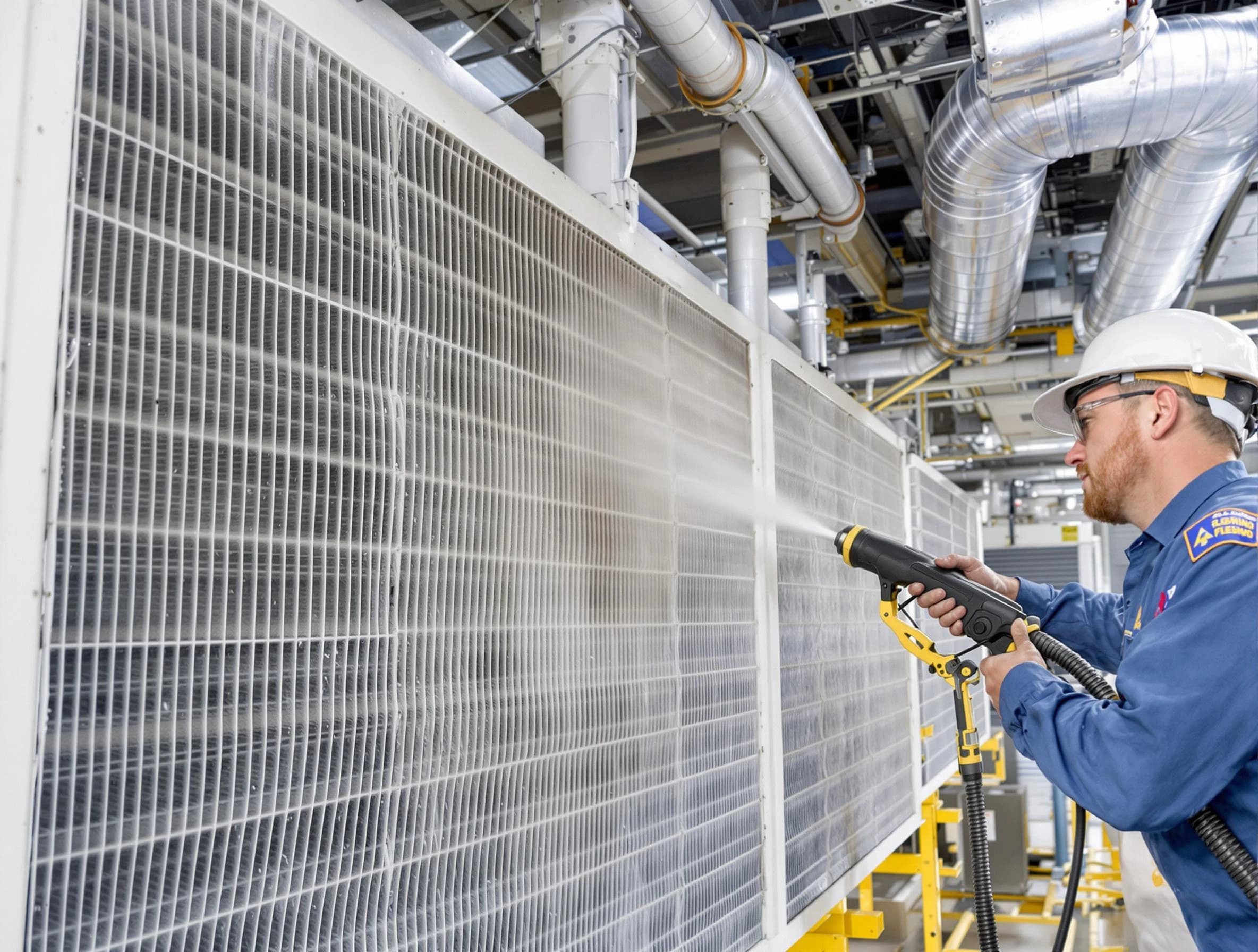 Professional commercial coil cleaning by Los Ranchos de Albuquerque Air Duct Cleaning in Los Ranchos de Albuquerque