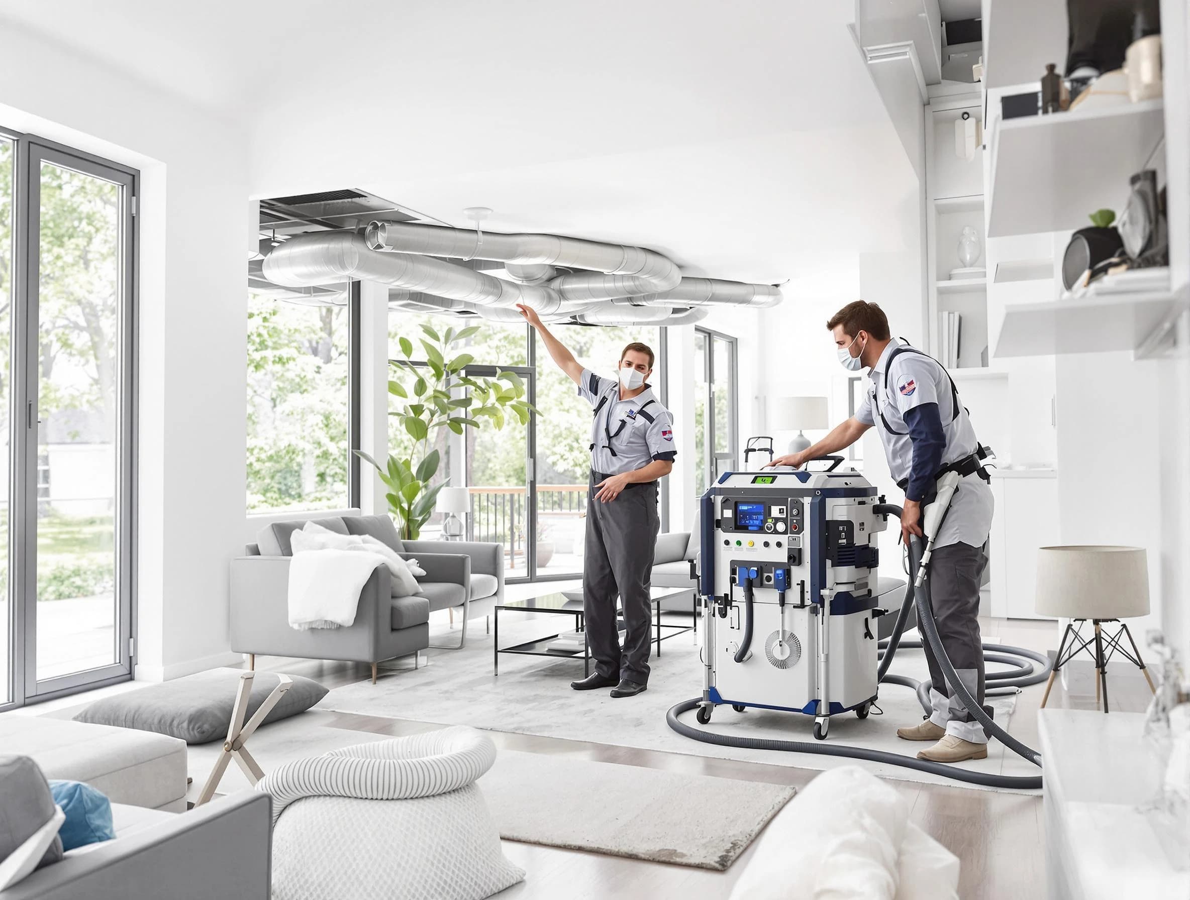 Los Ranchos de Albuquerque Air Duct Cleaning professional conducting pure air duct cleaning with state-of-the-art equipment in Los Ranchos de Albuquerque