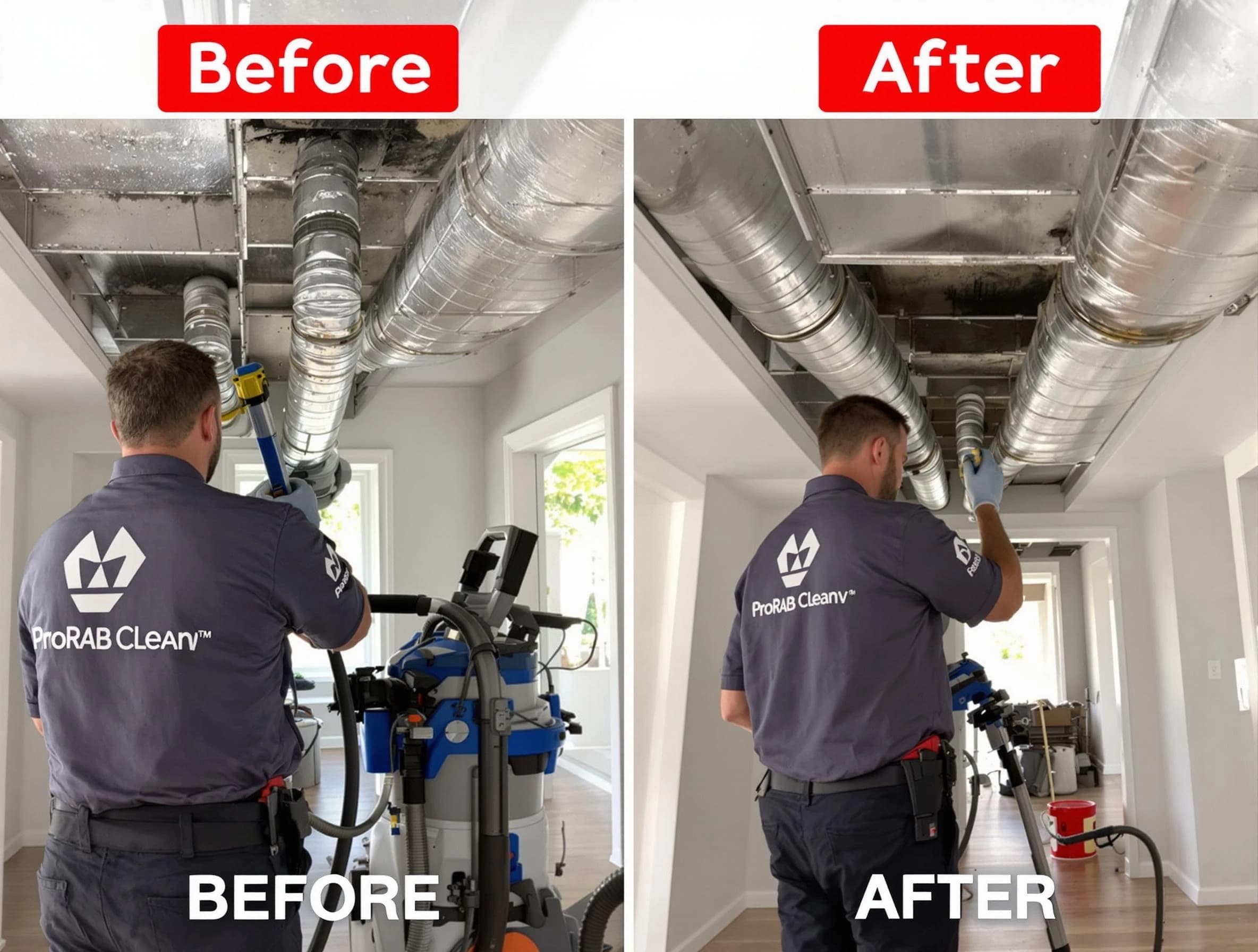 Los Ranchos de Albuquerque Air Duct Cleaning expert performing thorough residential duct cleaning in a Los Ranchos de Albuquerque home