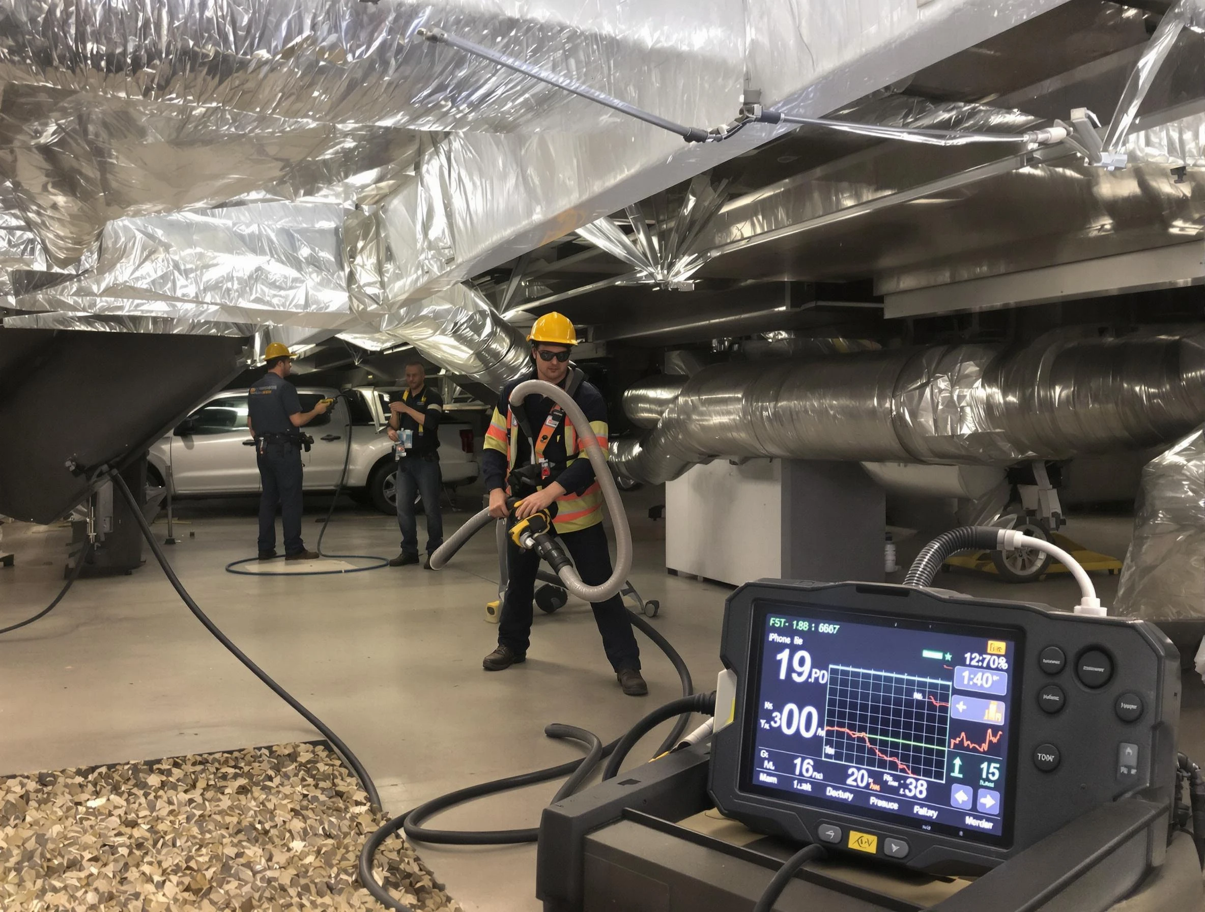 Professional negative pressure duct cleaning by Los Ranchos de Albuquerque Air Duct Cleaning in Los Ranchos de Albuquerque